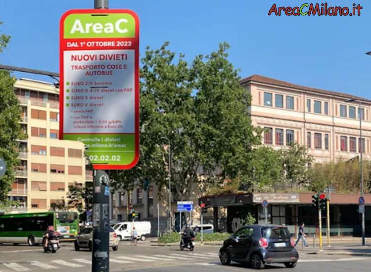 Milan's Area C sign